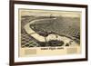 1891, Great Falls Bird's Eye View, Montana, United States-null-Framed Premium Giclee Print