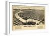 1891, Great Falls Bird's Eye View, Montana, United States-null-Framed Giclee Print