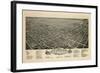 1891, Greensboro Bird's Eye View, North Carolina, United States-null-Framed Giclee Print