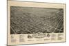 1891, Greensboro Bird's Eye View, North Carolina, United States-null-Mounted Giclee Print