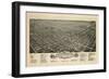 1891, Greensboro Bird's Eye View, North Carolina, United States-null-Framed Giclee Print