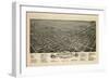 1891, Greensboro Bird's Eye View, North Carolina, United States-null-Framed Giclee Print