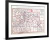 1891, Index Map - Akron Street Map, Ohio, United States-null-Framed Giclee Print