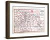 1891, Index Map - Akron Street Map, Ohio, United States-null-Framed Giclee Print