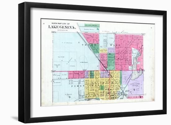 1891, Lake Geneva City - North, Wisconsin, United States-null-Framed Giclee Print