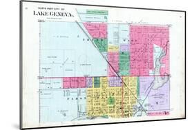 1891, Lake Geneva City - North, Wisconsin, United States-null-Mounted Giclee Print