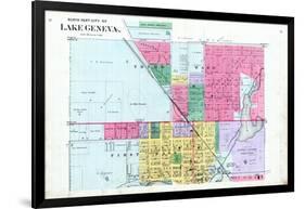 1891, Lake Geneva City - North, Wisconsin, United States-null-Framed Giclee Print