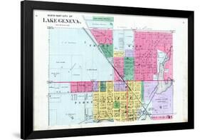 1891, Lake Geneva City - North, Wisconsin, United States-null-Framed Giclee Print