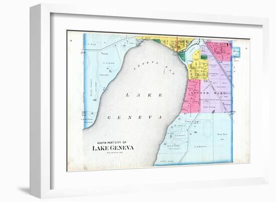 1891, Lake Geneva City - South, Wisconsin, United States-null-Framed Giclee Print