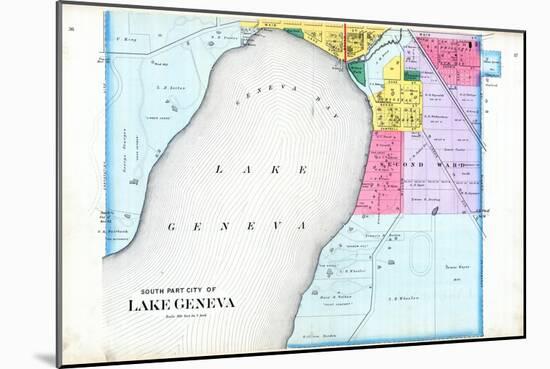 1891, Lake Geneva City - South, Wisconsin, United States-null-Mounted Giclee Print