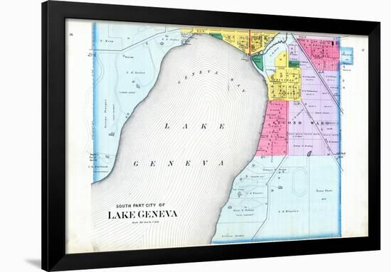 1891, Lake Geneva City - South, Wisconsin, United States-null-Framed Giclee Print