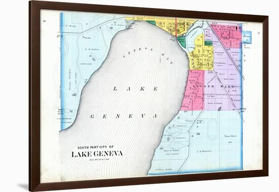 1891, Lake Geneva City - South, Wisconsin, United States-null-Framed Giclee Print