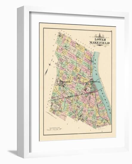 1891, Lower Makefield Township, Yardley, Edgewood, Pennsylvania, United States-null-Framed Giclee Print