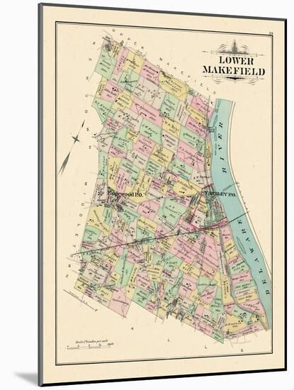 1891, Lower Makefield Township, Yardley, Edgewood, Pennsylvania, United States-null-Mounted Giclee Print