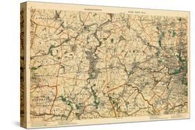 1891, Middlesex, Boston, Norfolk, Suffolk, Worcester, Massachusetts, United States-null-Stretched Canvas