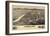 1891, Missoula Bird's Eye View, Montana, United States-null-Framed Giclee Print