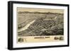 1891, Missoula Bird's Eye View, Montana, United States-null-Framed Giclee Print