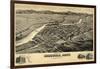 1891, Missoula Bird's Eye View, Montana, United States-null-Framed Giclee Print