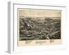 1891, Moscow Bird's Eye View, Pennsylvania, United States-null-Framed Giclee Print