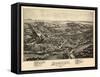 1891, Moscow Bird's Eye View, Pennsylvania, United States-null-Framed Stretched Canvas