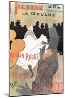 1891 Moulin Rouge La Goulue (1bande)-Henri de Toulouse-Lautrec-Mounted Giclee Print