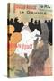 1891 Moulin Rouge La Goulue (1bande)-Henri de Toulouse-Lautrec-Stretched Canvas