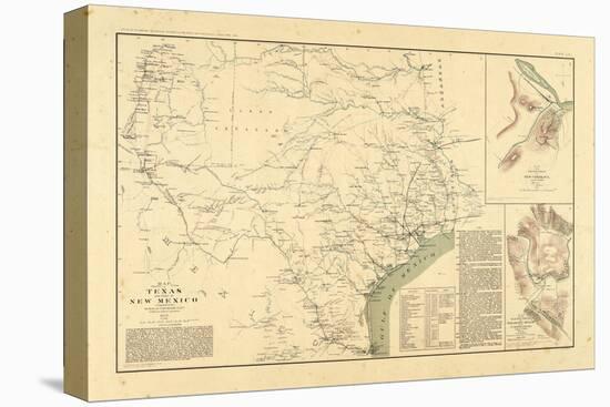 1891, New Mexico, Texas, Civil War-null-Stretched Canvas