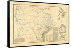 1891, New Mexico, Texas, Civil War-null-Framed Stretched Canvas