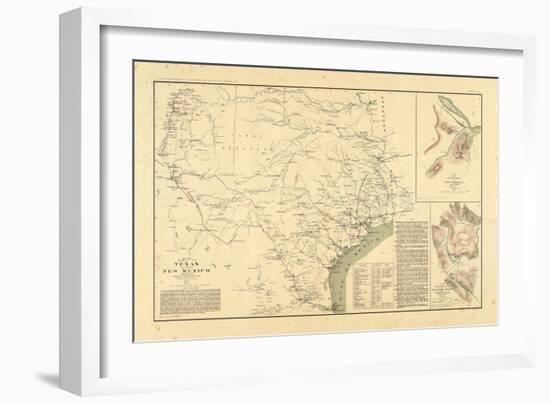 1891, New Mexico, Texas, Civil War-null-Framed Giclee Print