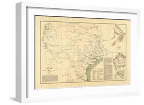 1891, New Mexico, Texas, Civil War-null-Framed Giclee Print