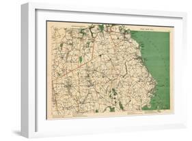 1891, Norfolk, Plymouth, Quincy, Scituate, Duxbury, Easton, Massachusetts, United States-null-Framed Giclee Print