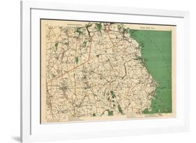 1891, Norfolk, Plymouth, Quincy, Scituate, Duxbury, Easton, Massachusetts, United States-null-Framed Giclee Print