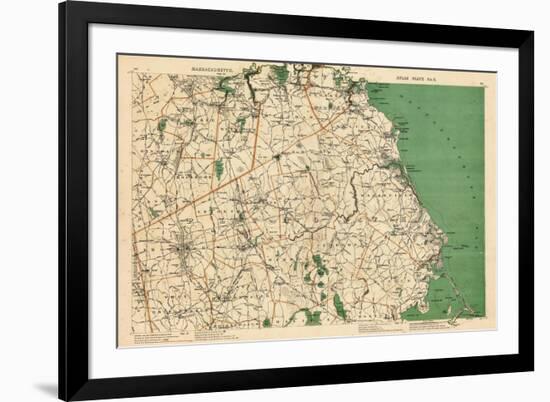 1891, Norfolk, Plymouth, Quincy, Scituate, Duxbury, Easton, Massachusetts, United States-null-Framed Giclee Print