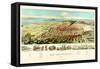 1891, Salt Lake City Bird's Eye View, Utah, United States-null-Framed Stretched Canvas