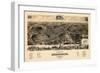 1891, Staunton Bird's Eye View, Virginia, United States-null-Framed Giclee Print