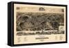 1891, Staunton Bird's Eye View, Virginia, United States-null-Framed Stretched Canvas