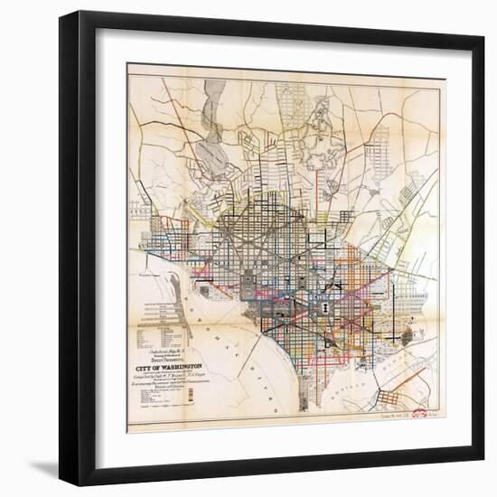 1891, Street Pavements, District of Columbia, United States-null-Framed Giclee Print