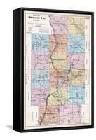 1891, Summit County Map, Ohio, United States-null-Framed Stretched Canvas