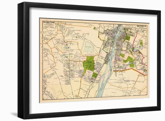 1891, Troy West, Rensselaer County, New York, United States-null-Framed Giclee Print