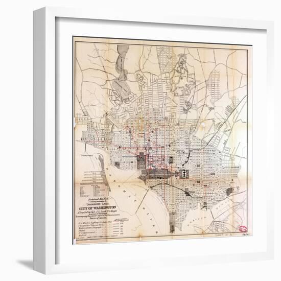 1891, Underground Cables, District of Columbia, United States-null-Framed Giclee Print