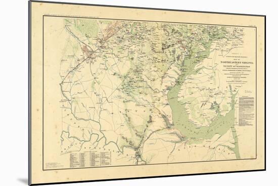 1891, Washington DC, Virginia, Civil War-null-Mounted Giclee Print