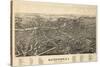 1891, Watertown 1891 Bird's Eye View, New York, United States-null-Stretched Canvas