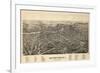 1891, Watertown 1891 Bird's Eye View, New York, United States-null-Framed Giclee Print