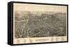 1891, Watertown 1891 Bird's Eye View, New York, United States-null-Framed Stretched Canvas