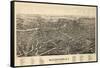 1891, Watertown 1891 Bird's Eye View, New York, United States-null-Framed Stretched Canvas
