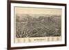 1891, Watertown 1891 Bird's Eye View, New York, United States-null-Framed Premium Giclee Print