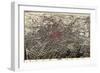 1892, Atlanta Bird's Eye View, Georgia, United States-null-Framed Giclee Print