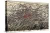 1892, Atlanta Bird's Eye View, Georgia, United States-null-Stretched Canvas