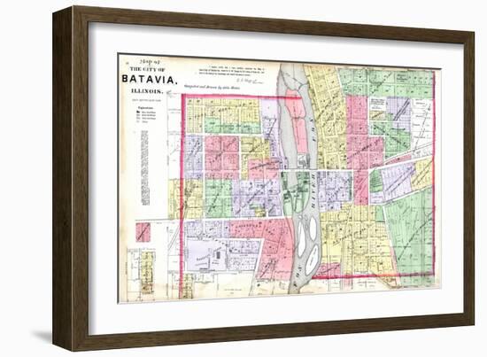 1892, Batavia City, Illinois, United States-null-Framed Giclee Print