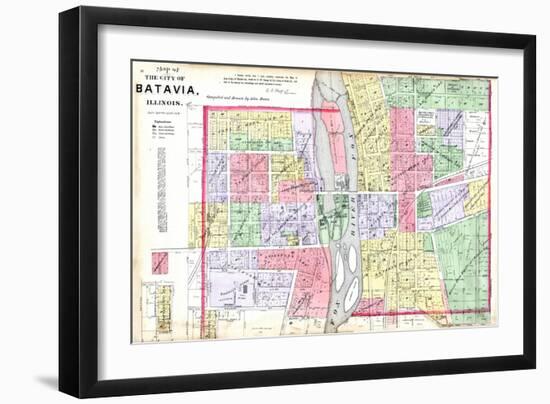 1892, Batavia City, Illinois, United States-null-Framed Giclee Print